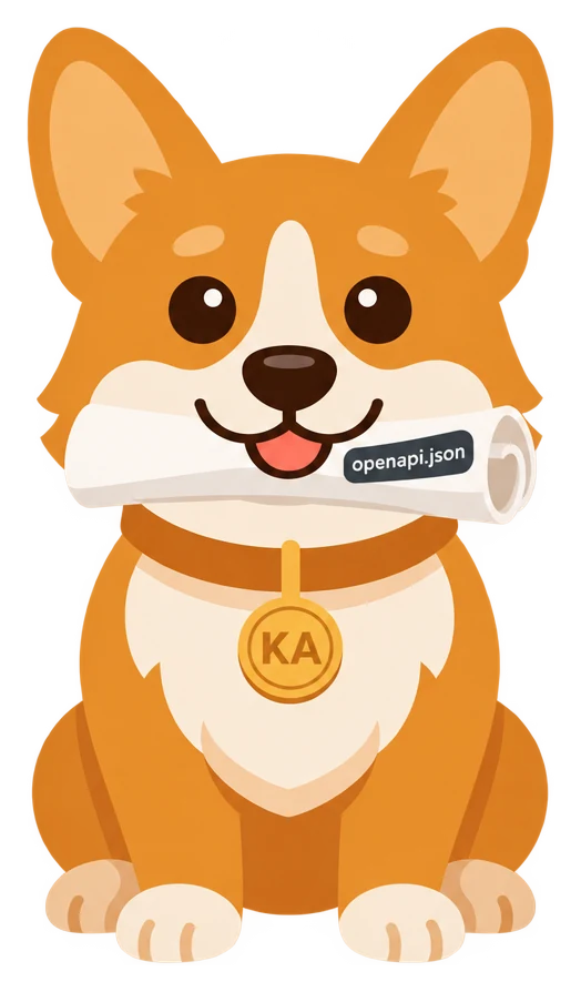 Корги принёс в зубах свёрнутый файл openapi.json